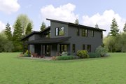 Contemporary Style House Plan - 3 Beds 2.5 Baths 2716 Sq/Ft Plan #48-1168 Exterior 