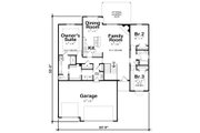 Ranch Style House Plan - 3 Beds 2 Baths 1676 Sq/Ft Plan #20-2321 