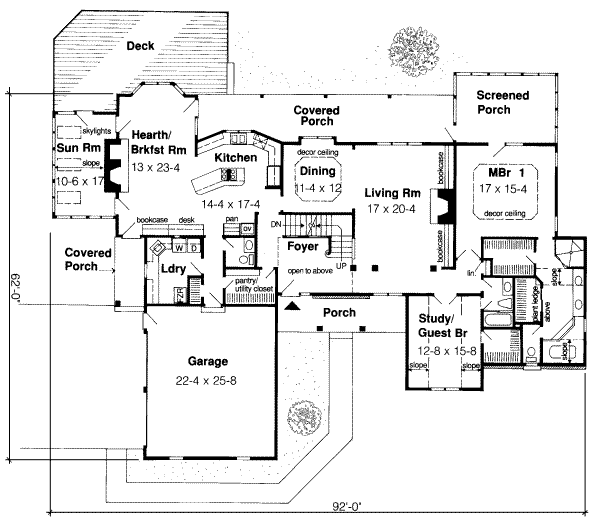 Traditional Floor Plan - Main Floor Plan #312-306