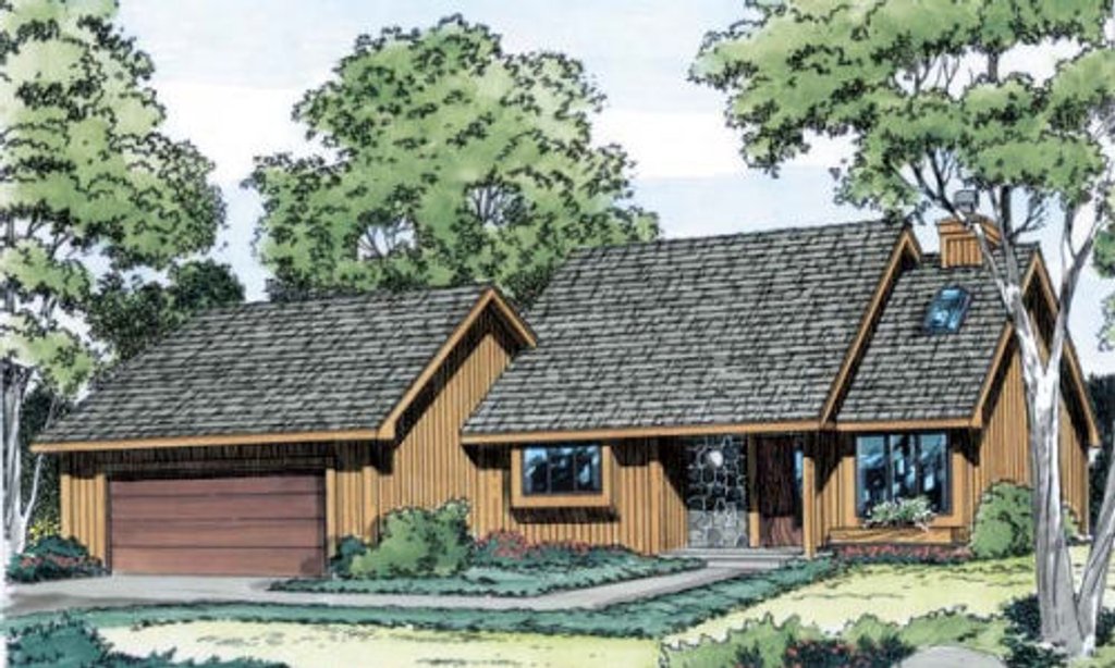 Exterior - Front Elevation 2 for Modern House Plan #312-223 - 3 bed, 2.5 bath