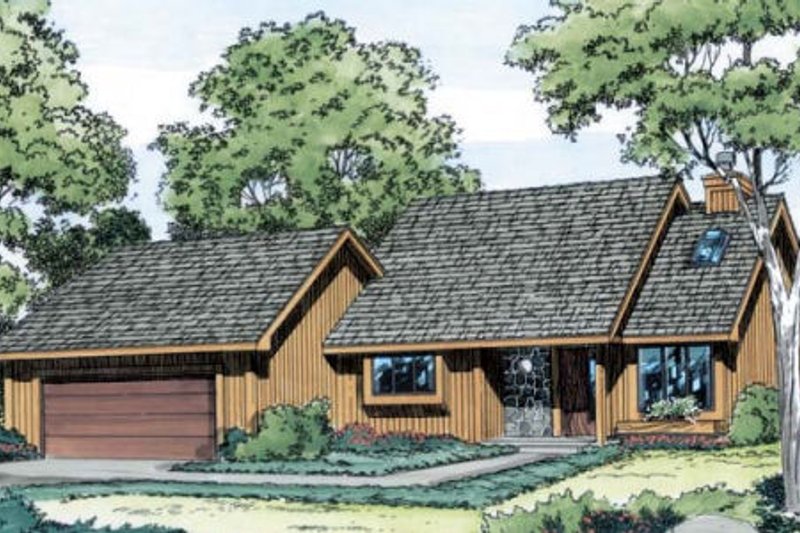 Exterior - Front Elevation 2 for Modern House Plan #312-223 - 3 bed, 2.5 bath