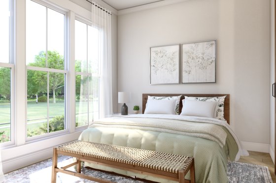 Interior - Master Bedroom for Farmhouse House Plan #430-282 - 2 bed, 2 bath