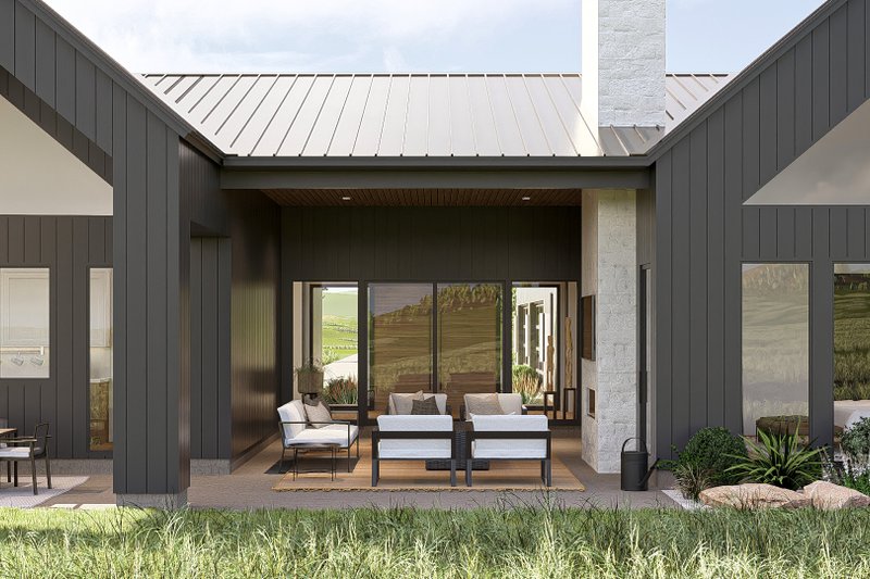 House Design - Exterior - Outdoor Living 1 for Modern House Plan #455-382 - 3 bed, 2.5 bath