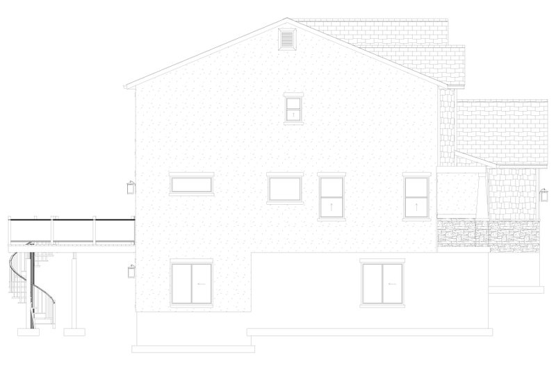 Architectural House Design - Exterior - Other Elevation 1 for Craftsman House Plan #1060-246 - 5 bed, 3.5 bath