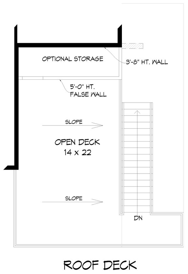 Architectural House Design - Contemporary Floor Plan - Upper Floor Plan #932-1334