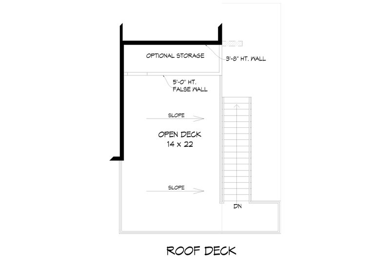 House Blueprint - Floor Plan - Upper Floor for Contemporary House Plan #932-1334 - 3 bed, 2.5 bath
