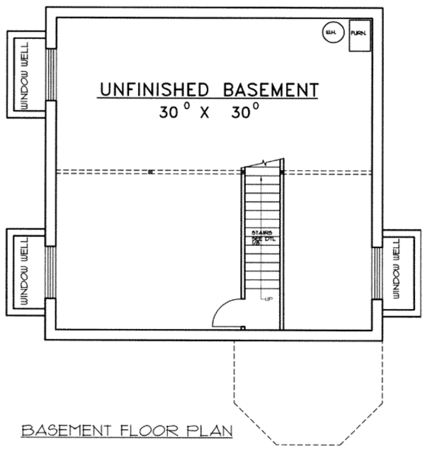 House Plan Design - European Floor Plan - Lower Floor Plan #117-136