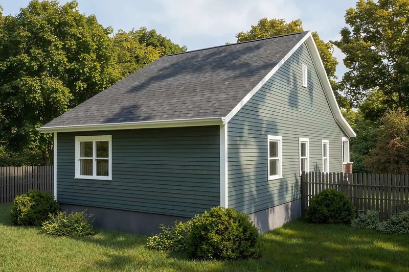Home Plan - Exterior - Rear Elevation for Bungalow House Plan #79-128 - 3 bed, 2 bath