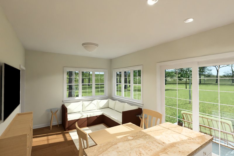 Architectural House Design - Interior - Family Room for Cottage House Plan #513-2423 - 1 bed, 1 bath