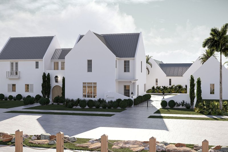 Dream House Plan - Exterior - Front Elevation 2 for Beach House Plan #455-756 - 5 bed, 5.5 bath
