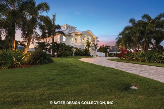 Exterior - Front Elevation 4 for Beach House Plan #930-530 - 4 bed, 3 bath