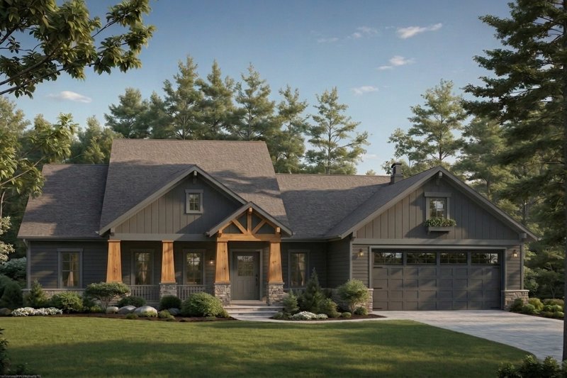 Dream House Plan - Exterior - Front Elevation 2 for Craftsman House Plan #21-664 - 3 bed, 2 bath