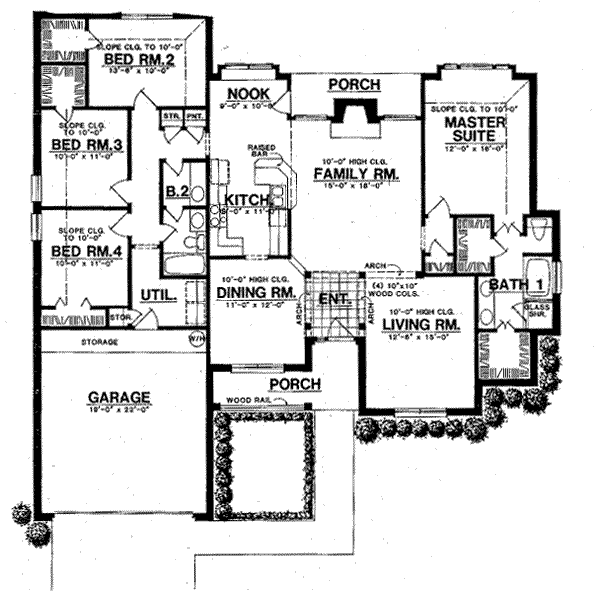 Traditional Floor Plan - Main Floor Plan #40-266