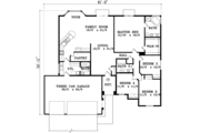 European Style House Plan - 4 Beds 3 Baths 2085 Sq/Ft Plan #1-1425 