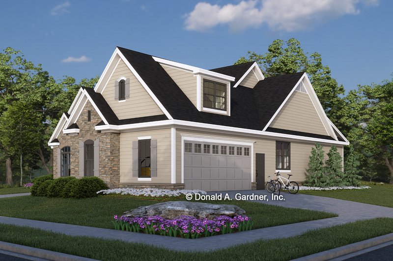 Architectural House Design - Exterior - Other Elevation for Country House Plan #929-46 - 4 bed, 3 bath
