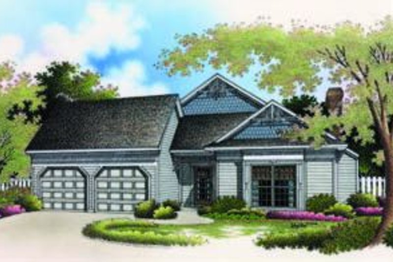Architectural House Design - Traditional Exterior - Front Elevation Plan #45-188