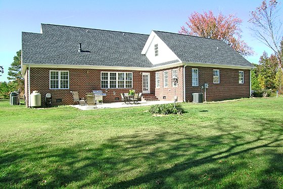 Exterior - Rear Elevation for Southern House Plan #456-14 - 4 bed, 3.5 bath