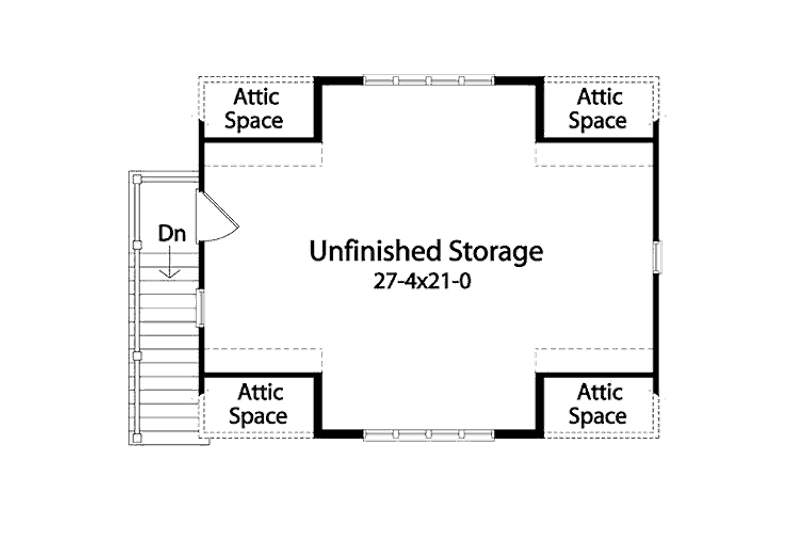 Home Plan - Floor Plan - Upper Floor for Country House Plan #22-546, 0 bath