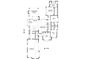 Main Floor Plan - 2900 square foot Traditional home