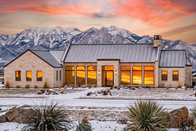 Dream House Plan - Exterior - Front Elevation 3 for Modern House Plan #1096-78 - 3 bed, 2 bath