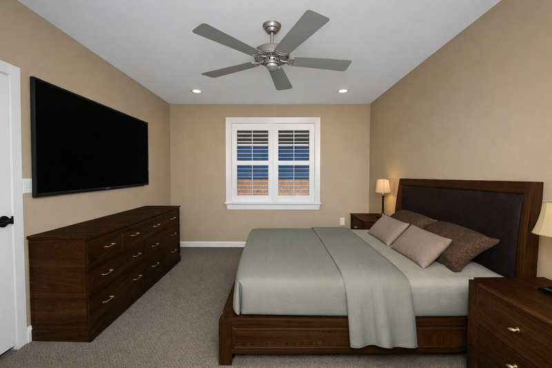 House Design - Interior - Master Bedroom 2 for Craftsman House Plan #1060-457 - 2 bed, 2 bath
