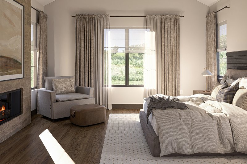 Home Plan - Interior - Master Bedroom for Southern House Plan #455-401 - 3 bed, 2.5 bath