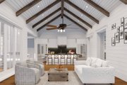Farmhouse Style House Plan - 4 Beds 3.5 Baths 2683 Sq/Ft Plan #923-350 