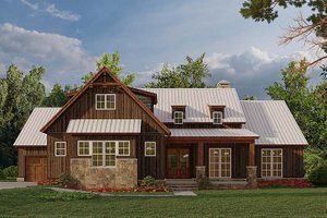 Farmhouse Exterior - Front Elevation Plan #923-181