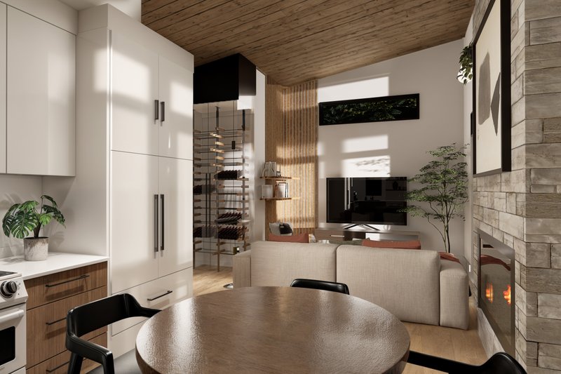 House Design - Interior - Dining Room for Bungalow House Plan #23-2826 - 3 bed, 2 bath