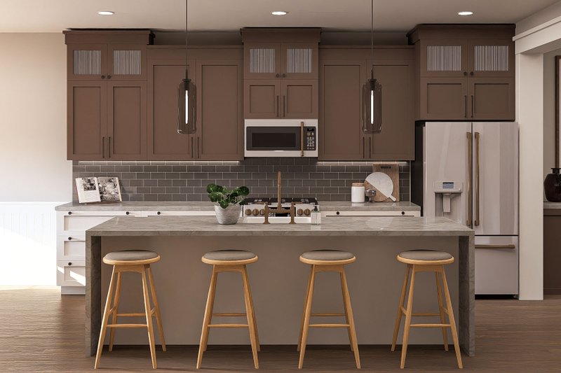 Home Plan - Interior - Kitchen for Craftsman House Plan #455-360 - 2 bed, 1 bath