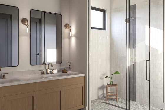 Interior - Master Bathroom for Modern House Plan #455-351 - 4 bed, 3.5 bath