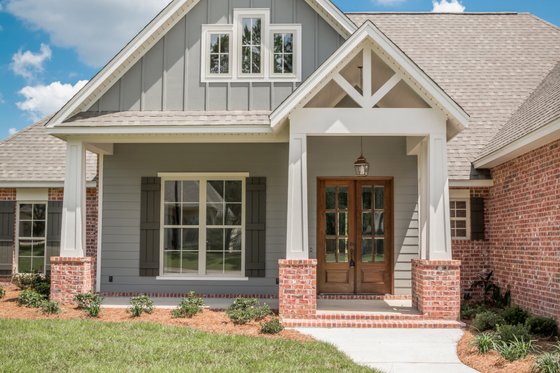 Exterior - Front Elevation 3 for Craftsman House Plan #430-152 - 4 bed, 2.5 bath
