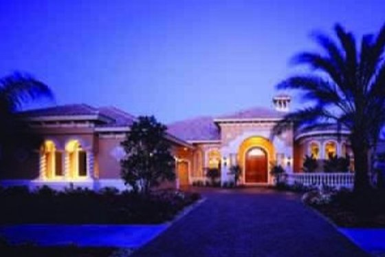 Exterior - Front Elevation for Mediterranean House Plan #115-106 - 3 bed, 4.5 bath