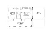 Adobe / Southwestern Style House Plan - 1 Beds 1 Baths 398 Sq/Ft Plan #917-3 