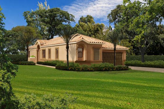 Exterior - Other Elevation 1 for Mediterranean House Plan #420-265 - 3 bed, 2 bath