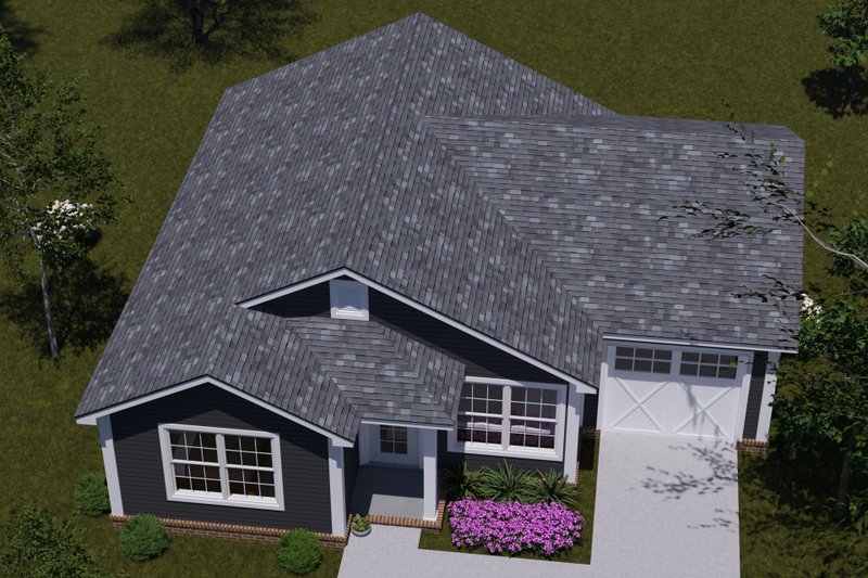 House Plan Design - Exterior - Other Elevation 3 for Cottage House Plan #513-2394 - 2 bed, 1 bath