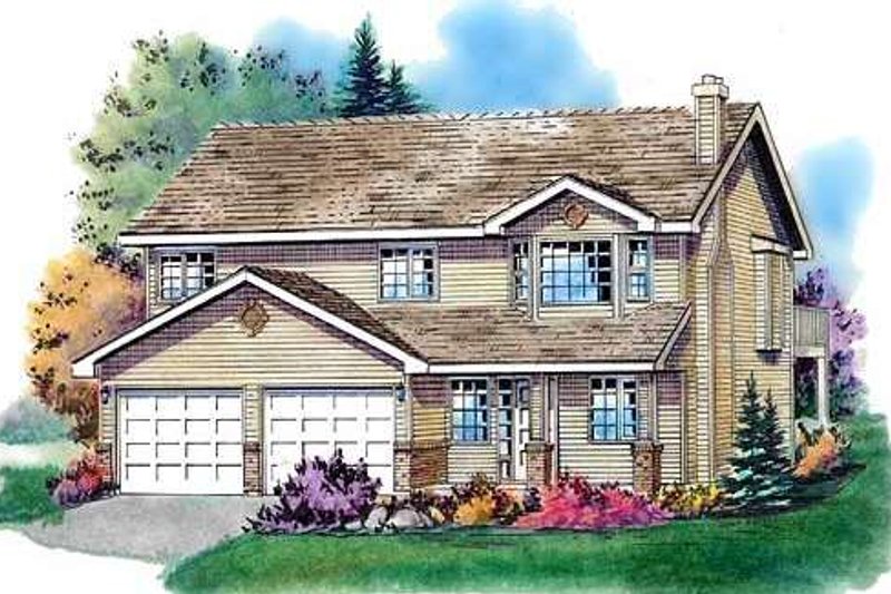 Architectural House Design - Traditional Exterior - Front Elevation Plan #18-274