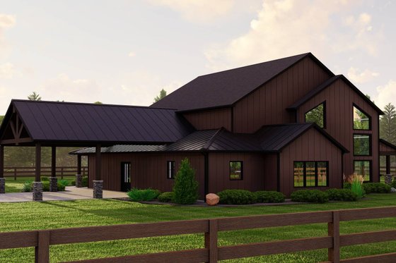 Exterior - Other Elevation 1 for Barndominium House Plan #1064-233 - 3 bed, 3 bath