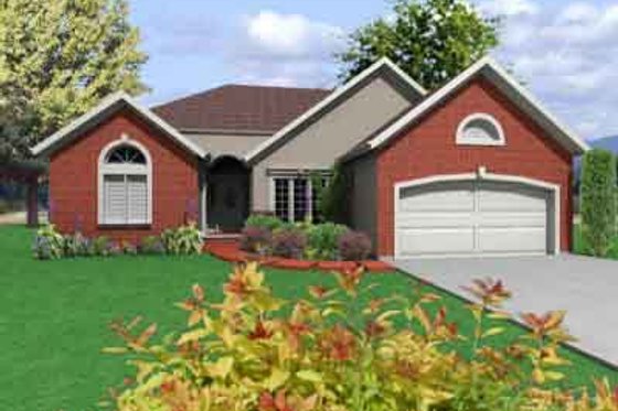 Exterior - Front Elevation for Traditional House Plan #6-218 - 3 bed, 2.5 bath