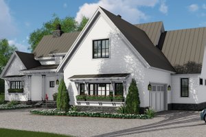 Exterior - Front Elevation 4 for Farmhouse House Plan #51-1134 - 3 bed, 2.5 bath