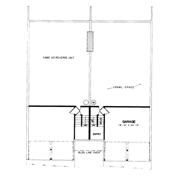 Modern Floor Plan - Lower Floor Plan #303-246