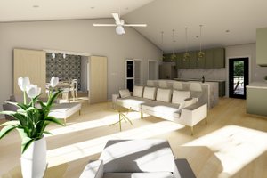 Interior - Family Room 2 for Farmhouse House Plan #126-239 - 2 bed, 2 bath