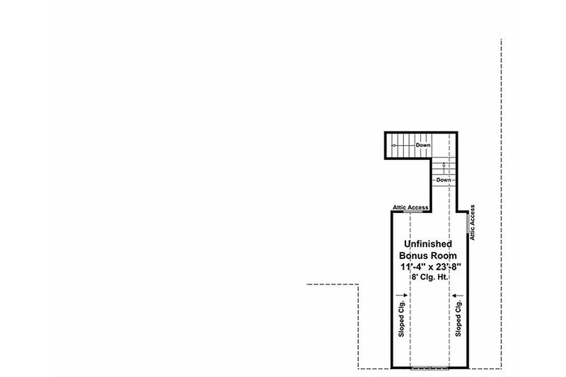 Home Plan - Floor Plan - Other Floor for Craftsman House Plan #21-247 - 3 bed, 2 bath