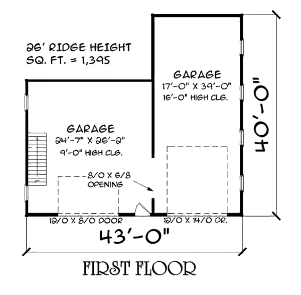 Traditional Floor Plan - Main Floor Plan #75-203