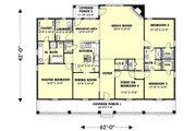 Country Style House Plan - 4 Beds 2.5 Baths 2354 Sq/Ft Plan #44-125 