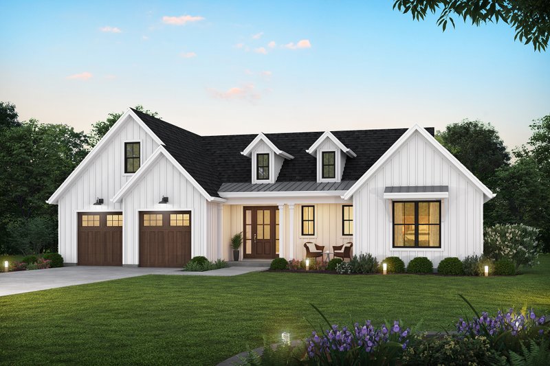 Dream House Plan - Farmhouse Exterior - Front Elevation Plan #48-1063
