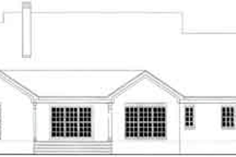 Dream House Plan - Exterior - Rear Elevation for Southern House Plan #406-257 - 4 bed, 2.5 bath