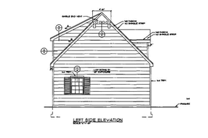 Exterior - Other Elevation 1 for Country House Plan #116-228 - 1 bed, 1 bath