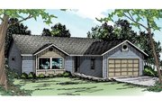 Ranch Style House Plan - 3 Beds 2 Baths 1244 Sq/Ft Plan #124-905 