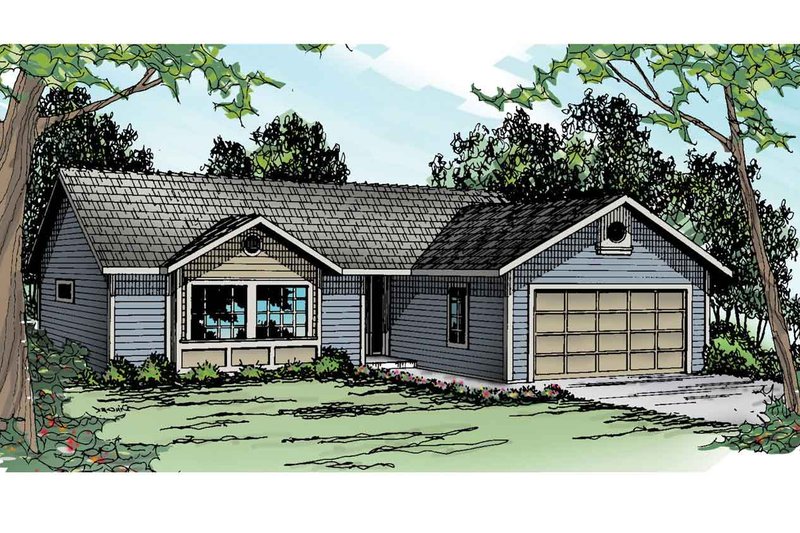 Home Plan - Ranch Exterior - Front Elevation Plan #124-905